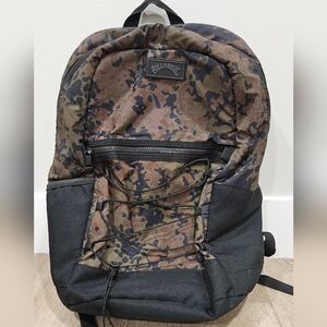 Billabong Men's Black and Brown Camouflage Backpack